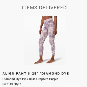 Lululemon Align Pant 25” Diamond Dye